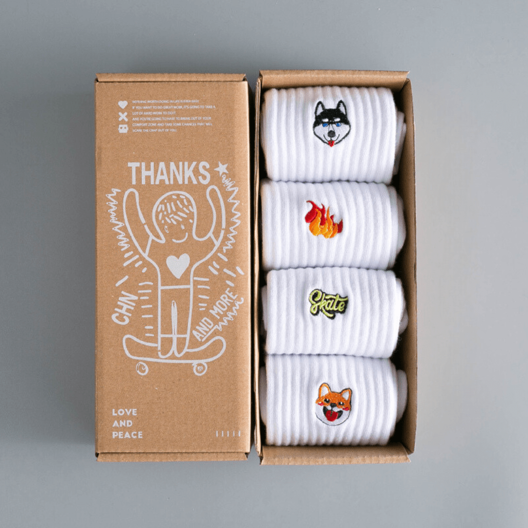 Witty Socks Socks M / 4 Pairs Unisex | Witty Socks Paws and Play Collection | 4 Pairs
