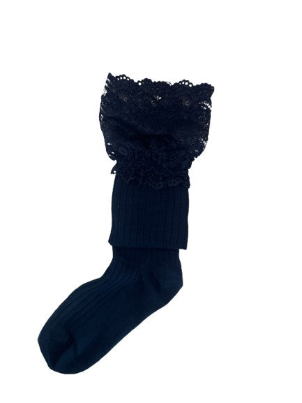 Lace Thigh High Dark Set of 4