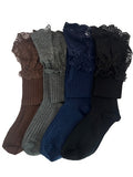 Lace Thigh High Dark Set of 4