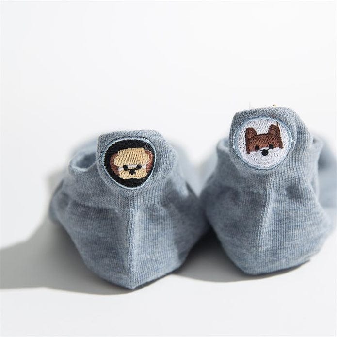 Space Magicians Gray / Pair / 1 Pair Witty Socks Lovely Puppy Collection