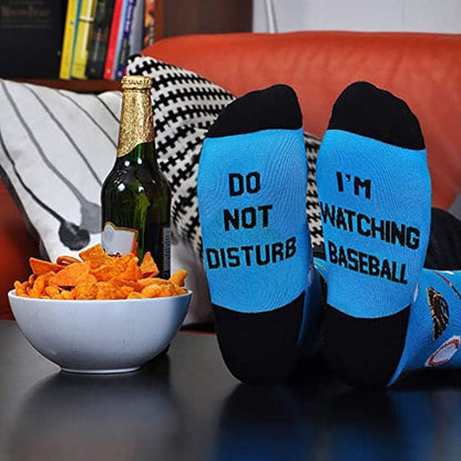 Witty Socks 0 DO NOT DISTURB, I'M WATCHING BASEBALL / 1 Pair Witty Socks IF YOU CAN READ THIS Collection