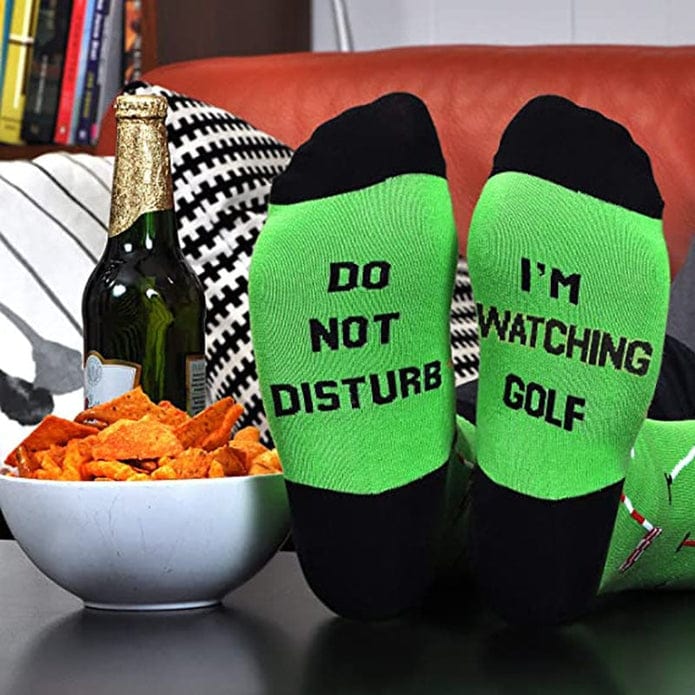 Witty Socks 0 DO NOT DISTURB, I'M WATCHING GOLF / 1 Pair Witty Socks IF YOU CAN READ THIS Collection