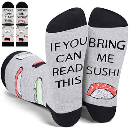 Witty Socks 0 IF YOU CAN READ THIS, BRING ME SUSHI / 1 Pair Witty Socks IF YOU CAN READ THIS Collection