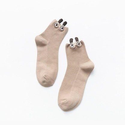 Witty Socks Beige / Pair / 1 Pair Witty Socks XiXi Collection