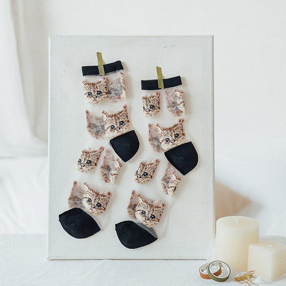 Witty Socks Black / Pair / 1 Pair Witty Socks Kitty Cat Collection