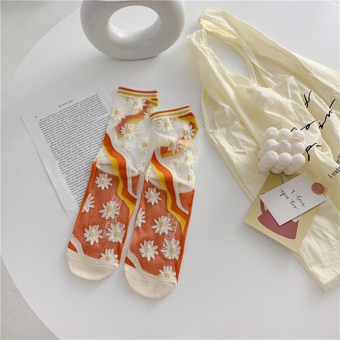 Witty Socks Floral Sunset / 1 Pair Witty Socks Beyond Blossoming Collection