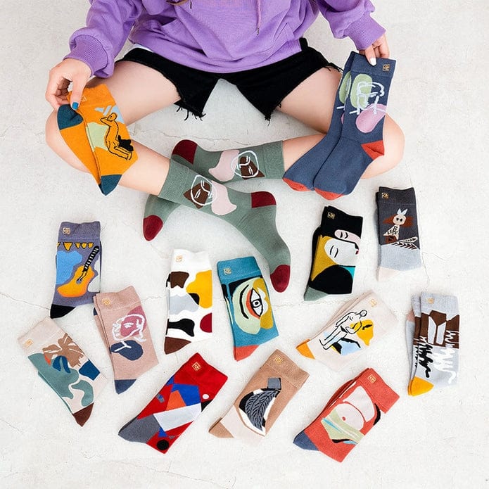 Witty Socks Graffiti Collection in Set / 15 Pairs Witty Socks Graffiti Collection