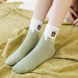 Witty Socks Mocha / Pair / 1 Pair Witty Socks Foodie Collection