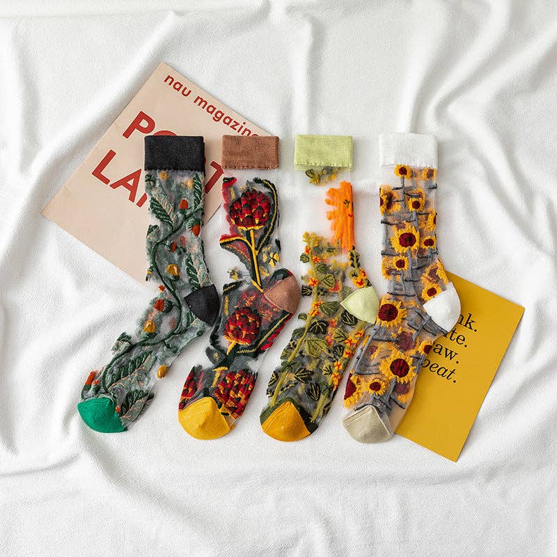 Witty Socks New Life Collection / 4 Pairs Witty Socks Garden Collection