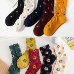 Witty Socks Socks 1990s Plaid Floral Collection in Set / 10 Pairs Witty Socks 1990s Plaid Floral Collection