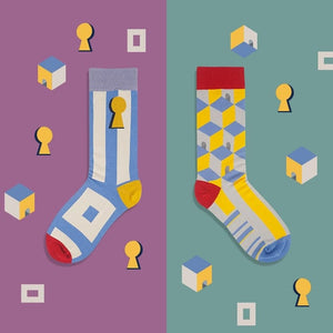Witty Socks Socks Art-chitecture / 1 Pair Unisex | Witty Socks Modern Art Collection
