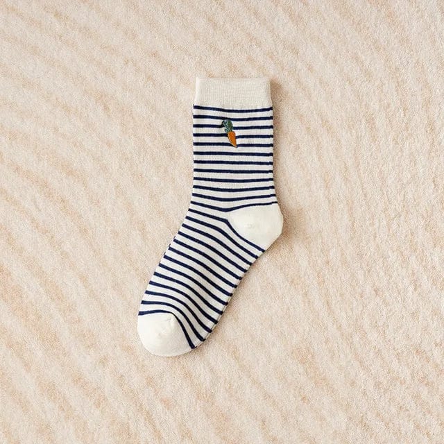Witty Socks Socks Baby Carrot and Stripes / 1 Pair Witty Socks Bunny Invasion Collection