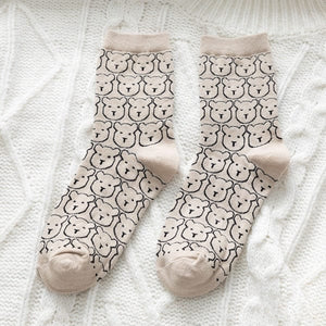 Witty Socks Socks Bear Bear Everywhere / 1 Pair Witty Socks Delightful Weaves Collection