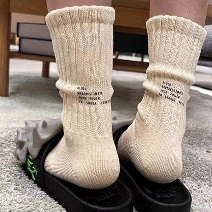 Witty Socks Socks Beige / 1 Pair Unisex | Witty Socks Inspirational Momentum Collection