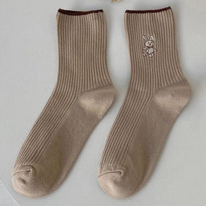 Witty Socks Socks Beige / 1 Pair Witty Socks Bunny Doll Collection