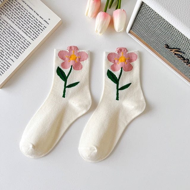 Witty Socks Socks Bergenia / 1 Pair Witty Socks Immortal Flower Collection