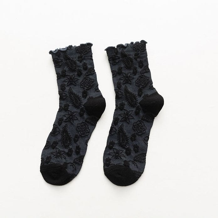 Witty Socks Socks Black / 1 Pair Witty Socks Mixed Leaf Collection