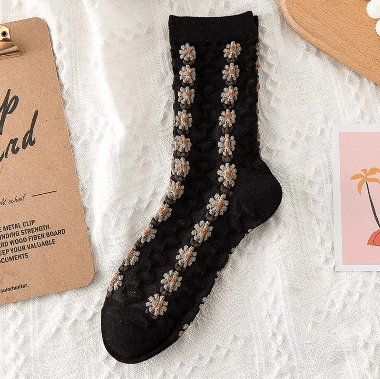 Witty Socks Socks Black / 1 Pair Witty Socks Wildflower Whispers Collection