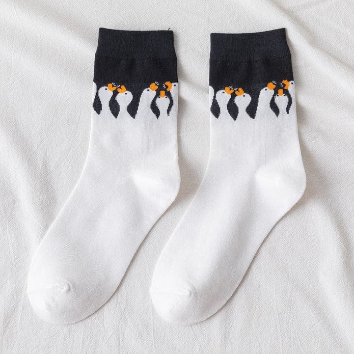 Witty Socks Socks Black and white / 1 Pair Witty Socks Duckies Collection