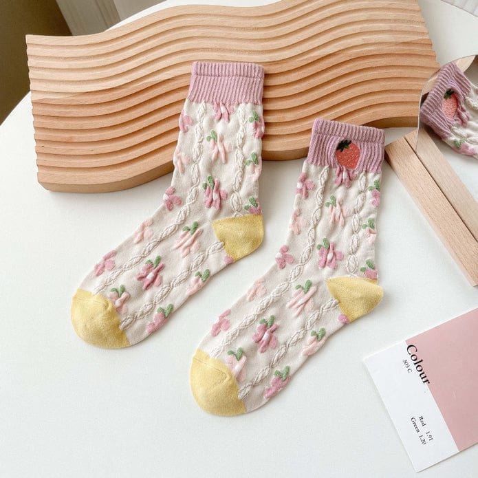 Witty Socks Socks Blooming Berry Bliss / 1 Pair Witty Socks Sweet Sensations Collection