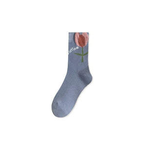 Witty Socks Socks Blue / 1 Pair Witty Socks Floral Delight Collection