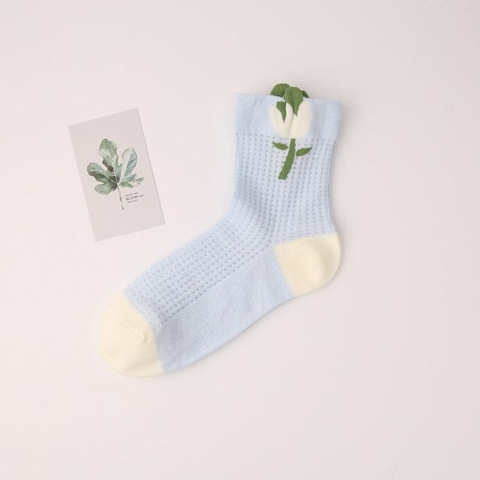 Witty Socks Socks Blue / 1 Pair Witty Socks Garden Chic Collection