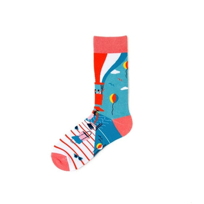 Witty Socks Socks Boardwalk Ballooning / 1 Pair Unisex | Witty Socks Lavish Living Collection