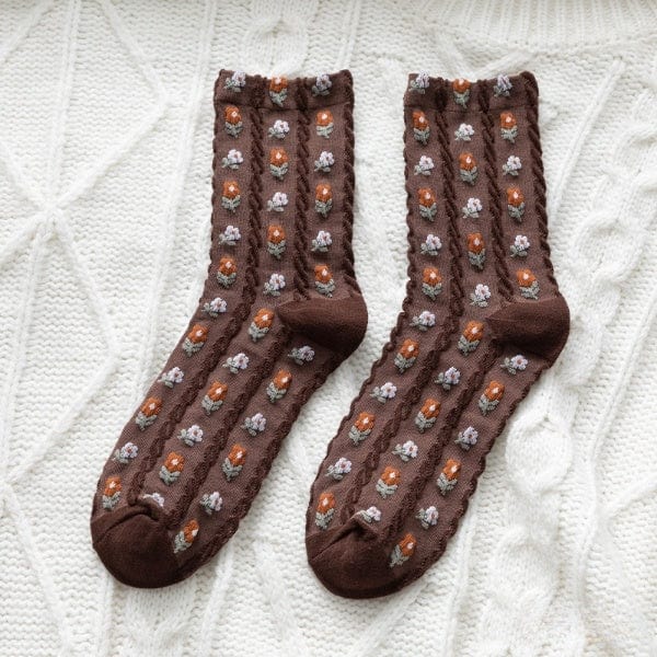 Witty Socks Socks Booming Blooms / 1 Pair Witty Socks Delightful Weaves Collection