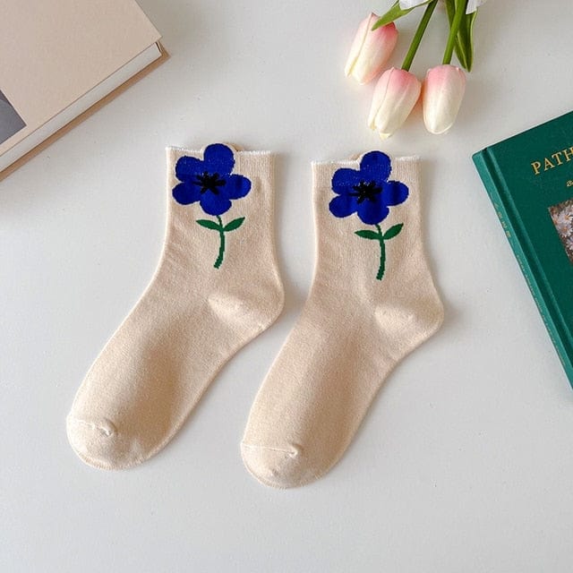 Witty Socks Socks Brunnera / 1 Pair Witty Socks Immortal Flower Collection