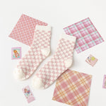Witty Socks Socks Checkered / 1 Pair Witty Socks Pinky Bunny Collection