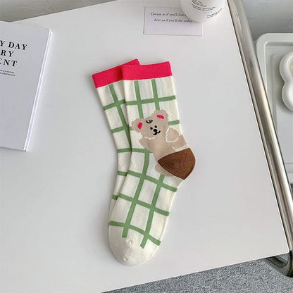 Witty Socks Socks Cheerful Bear / 1 Pair Witty Socks Whimsical Wildlife Collection