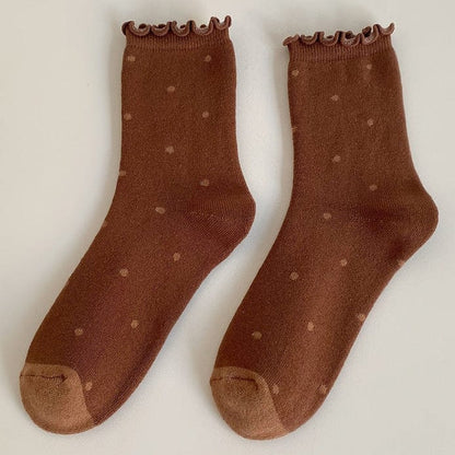 Witty Socks Socks Coffee / 1 Pair Witty Socks Dotty Delight Collection