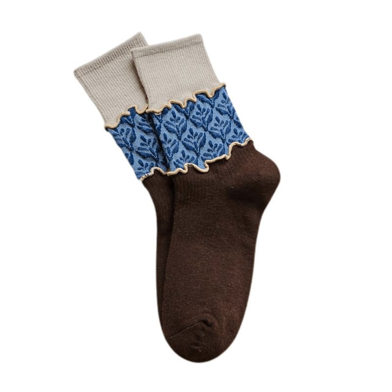 Witty Socks Socks Coffee Floral Stitch