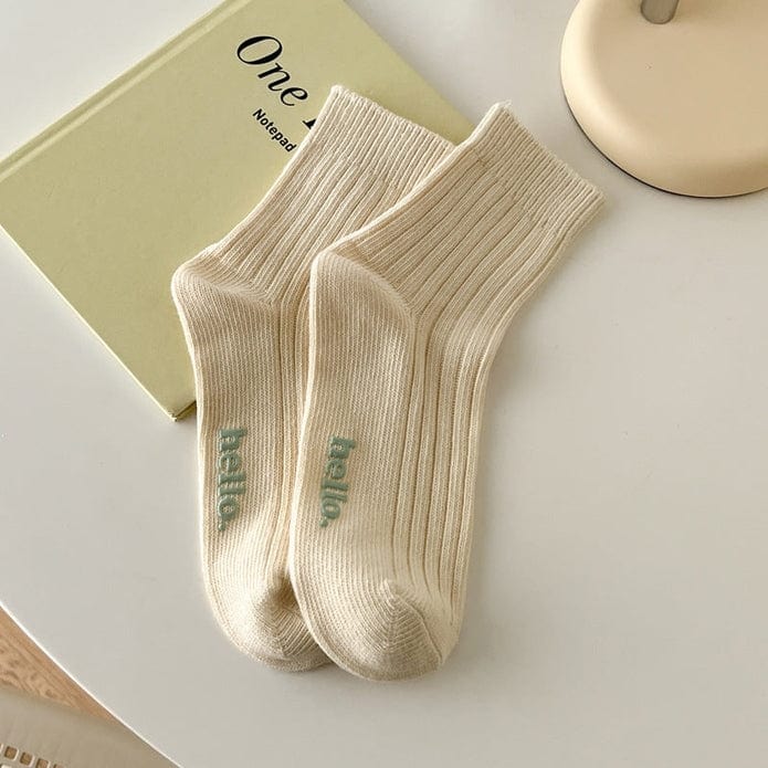 Witty Socks Socks Cream / 1 Pair Witty Socks Pastel Macaroon Moments Collection