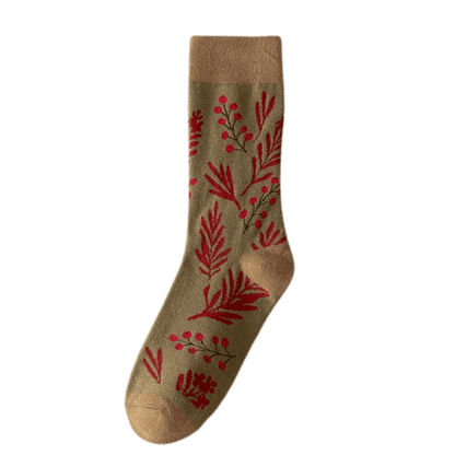 Witty Socks Socks Crimson Canopy Witty Socks Autumn Leaves Embrace Collection