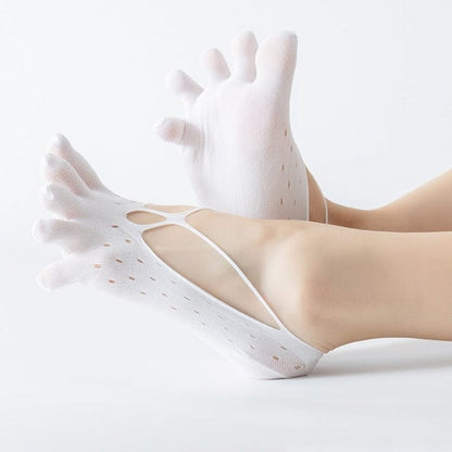 Witty Socks Socks Cross Over / Cross Over - White / 1 Pair Witty Socks Blister-free Toe Socks Collection