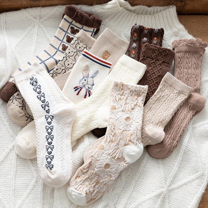 Witty Socks Socks Delightful Weaves Collection in Set / 11 Pairs Witty Socks Delightful Weaves Collection