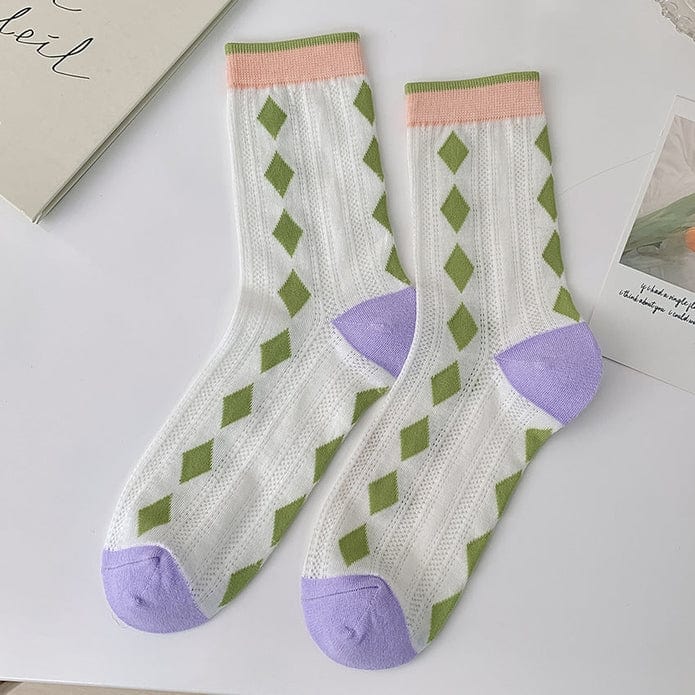 Witty Socks Socks Diamond / 1 Pair Witty Socks Tulip Dreams Collection