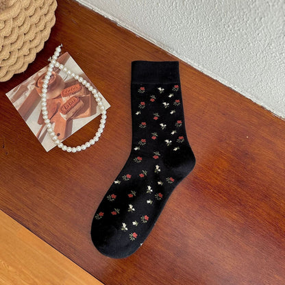 Witty Socks Socks Ebony Floral / 1 Pair Witty Socks Enchanted Woods Collection
