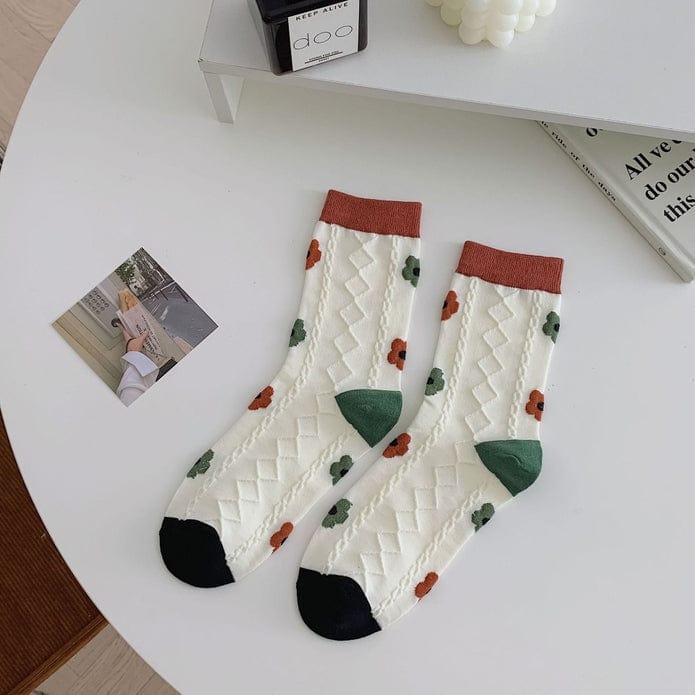 Witty Socks Socks Elegance-In-You / 1 Pair Witty Socks Graceful Garden Collection
