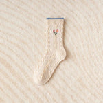 Witty Socks Socks Elegant Cream Socks / 1 Pair Witty Socks Bunny Invasion Collection