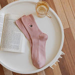 Witty Socks Socks Embroidered Rose / 1 Pair Witty Socks Roseate Collection
