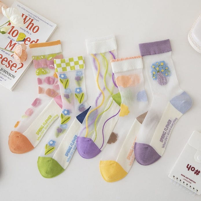 Witty Socks Socks Ethereal Garden Collection in Set / 5 Pairs Witty Socks Ethereal Garden Collection