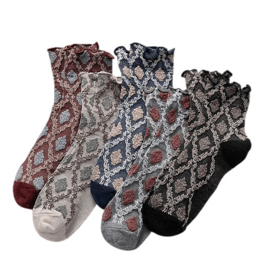 Witty Socks Socks Ethnic Elegance Ruffle Collection in Set Witty Socks Ethnic Elegance Ruffle Collection