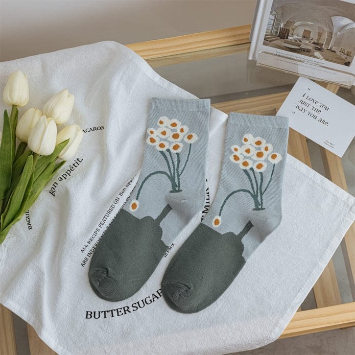 Witty Socks Socks Everyday Blossoms / 1 Pair Witty Socks Graceful Garden Collection