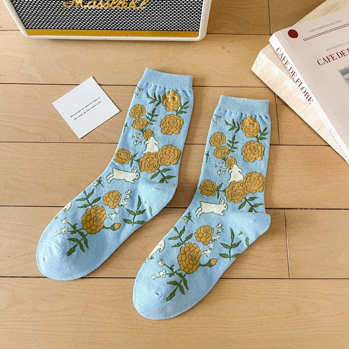 Witty Socks Socks Flowers / 1 Pair Witty Socks Bunny Bouquet Collection