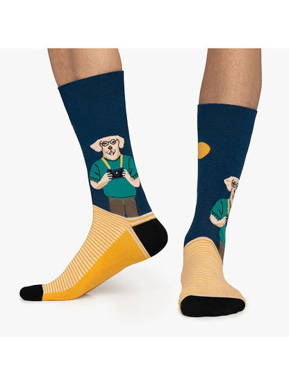 Witty Socks Socks Fur-tographer / 1 Pair Unisex | Witty Socks Canine Couture Collection