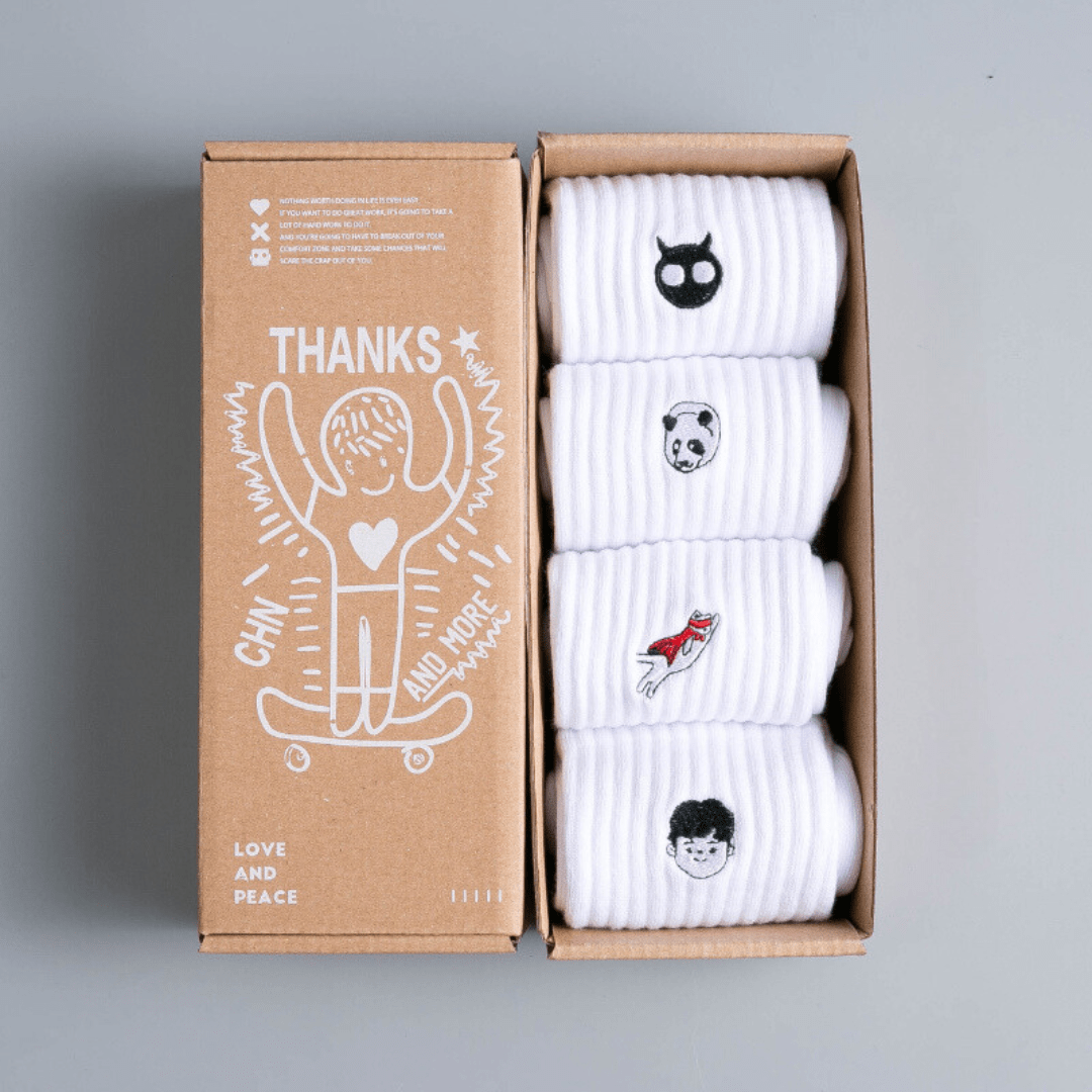 Witty Socks Socks G / 4 Pairs Unisex | Witty Socks Paws and Play Collection | 4 Pairs