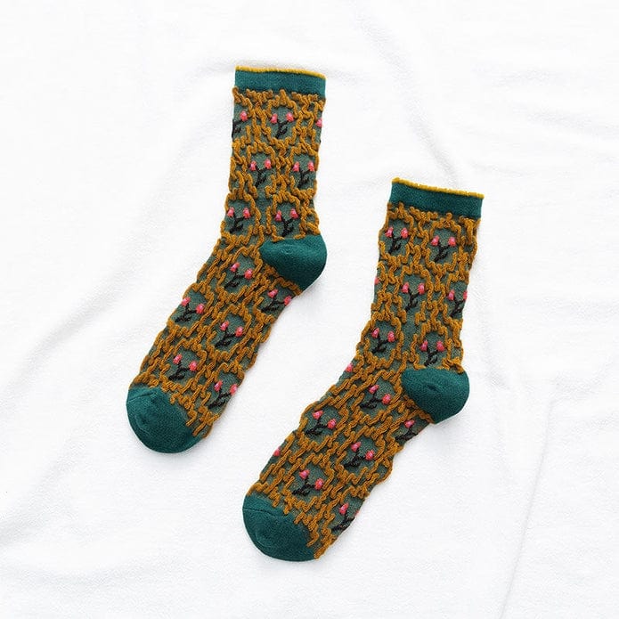 Witty Socks Socks Green / 1 Pair Witty Socks Bouyei Collection