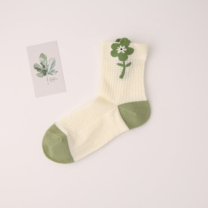 Witty Socks Socks Green / 1 Pair Witty Socks Garden Chic Collection